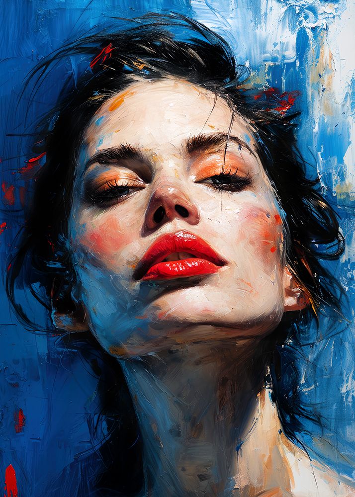 Portrait of a woman 5 art print by Justyna Jaszke for $57.95 CAD