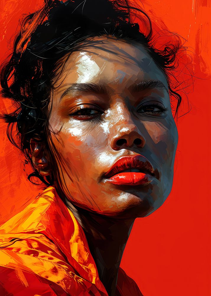 Portrait of a woman 7 art print by Justyna Jaszke for $57.95 CAD