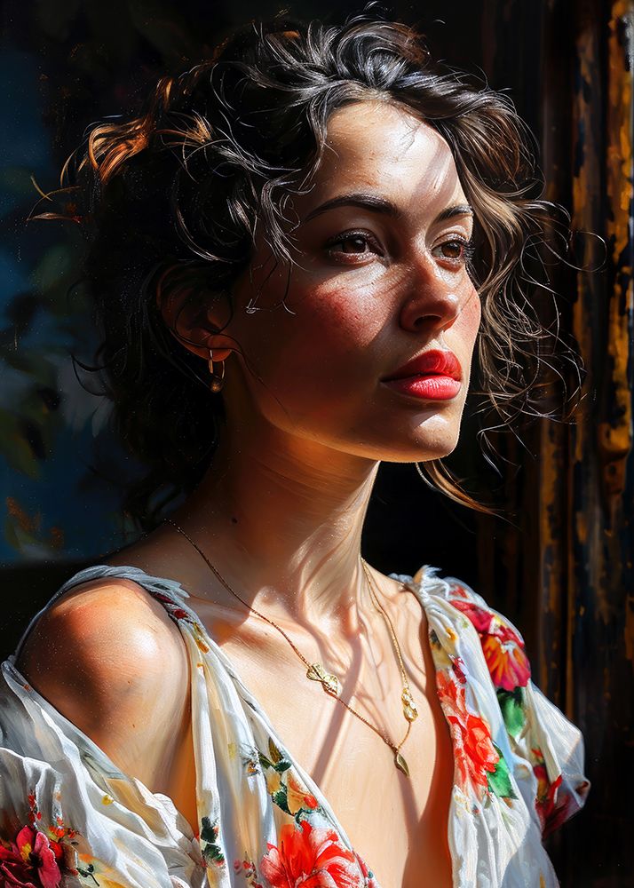 Portrait of a woman 10 art print by Justyna Jaszke for $57.95 CAD
