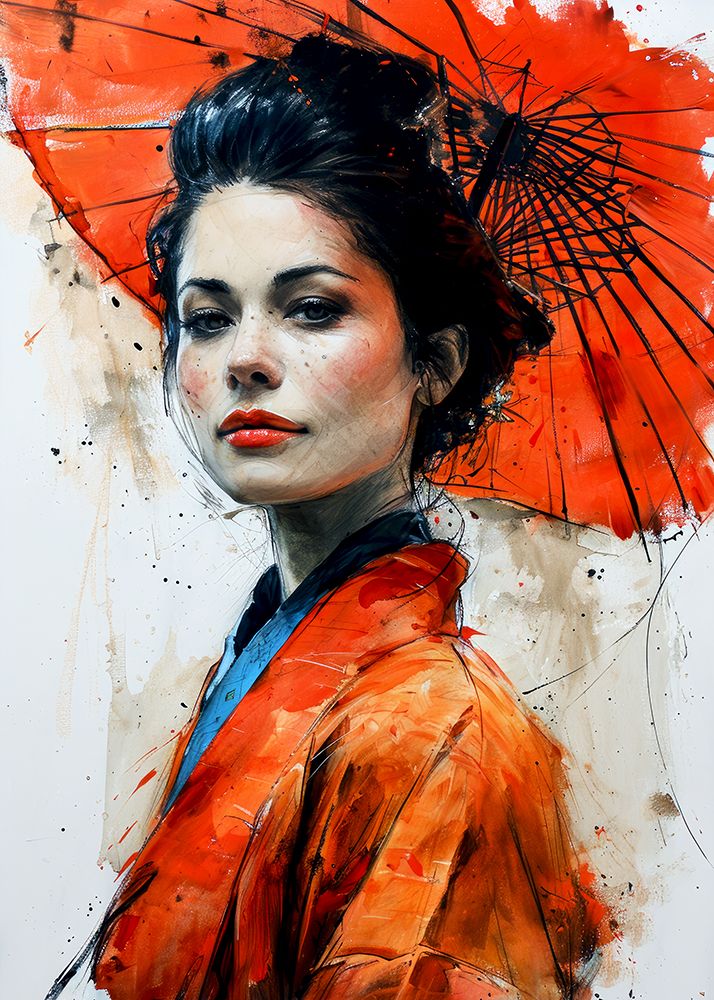 Portrait of a woman 13 art print by Justyna Jaszke for $57.95 CAD
