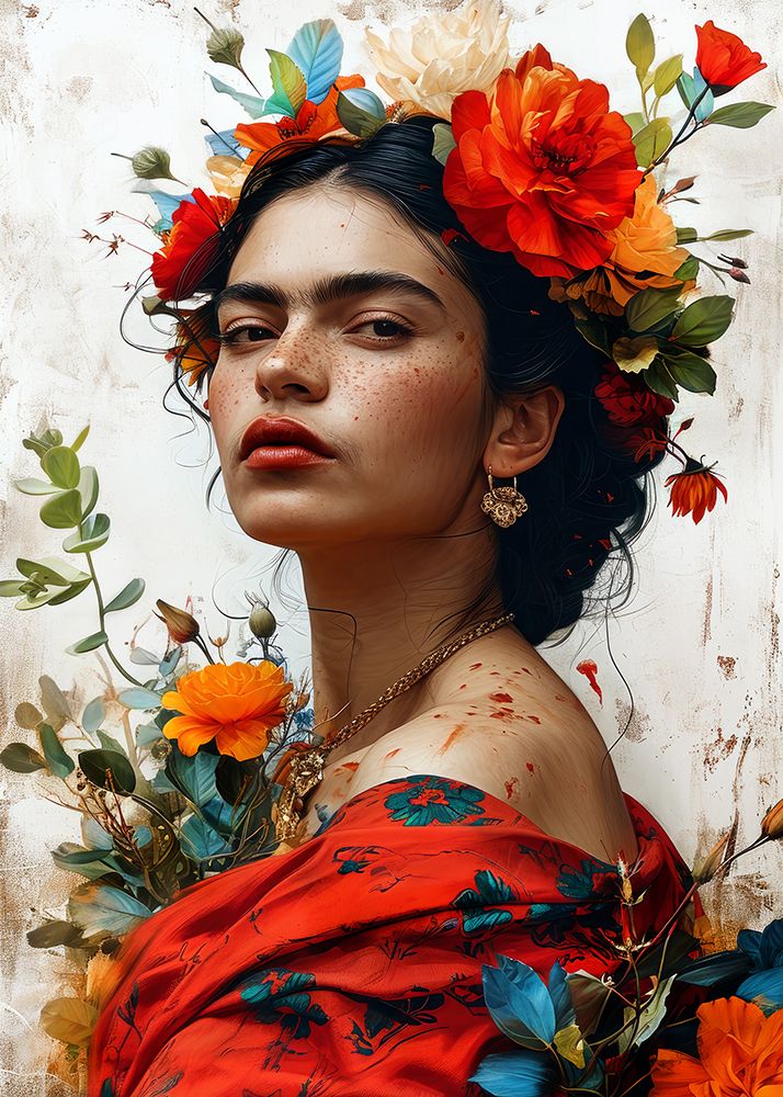 Portrait of a woman 16 art print by Justyna Jaszke for $57.95 CAD