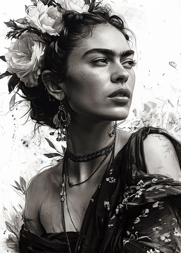 Portrait of a woman 19 art print by Justyna Jaszke for $57.95 CAD