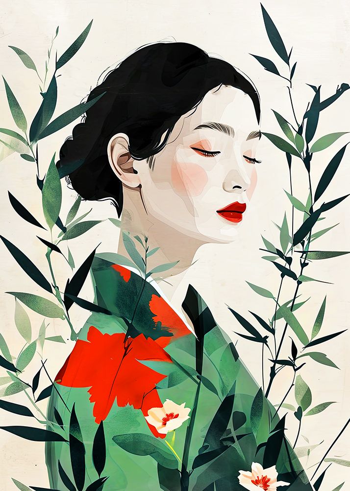 Portrait of a woman 36 art print by Justyna Jaszke for $57.95 CAD