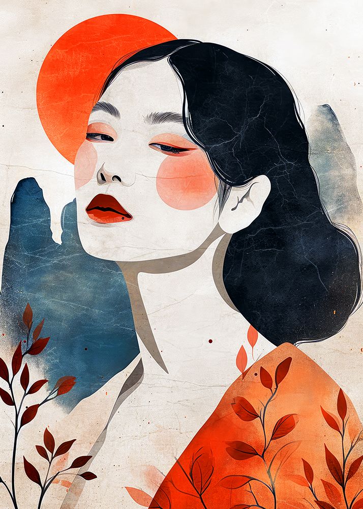 Portrait of a woman 37 art print by Justyna Jaszke for $57.95 CAD