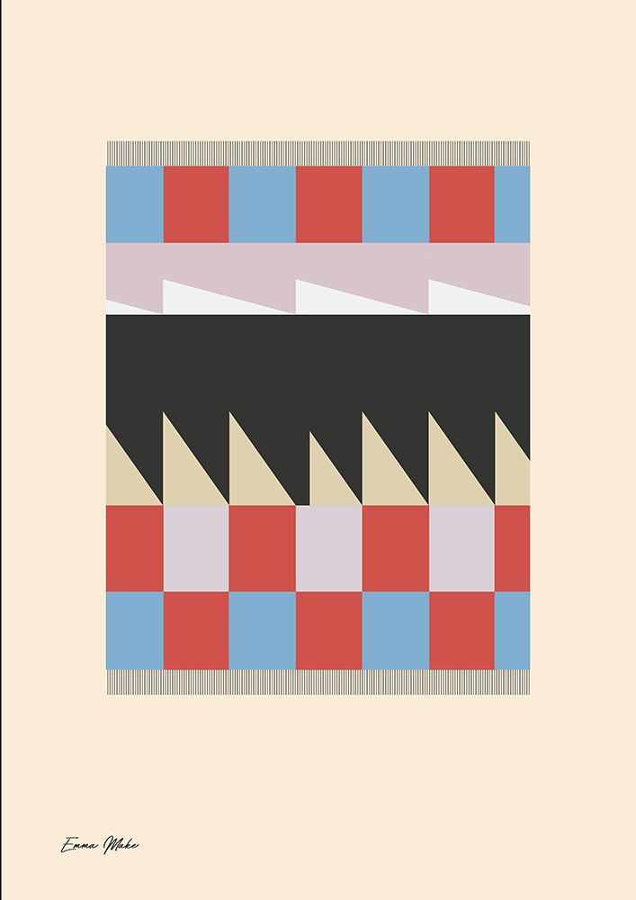 Bauhaus Houses art print by Emma Make for $57.95 CAD