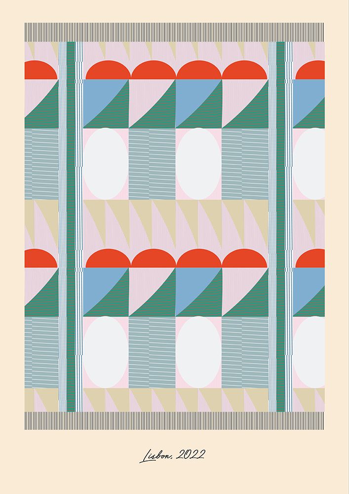 Bauhaus Rug 2 art print by Emma Make for $57.95 CAD
