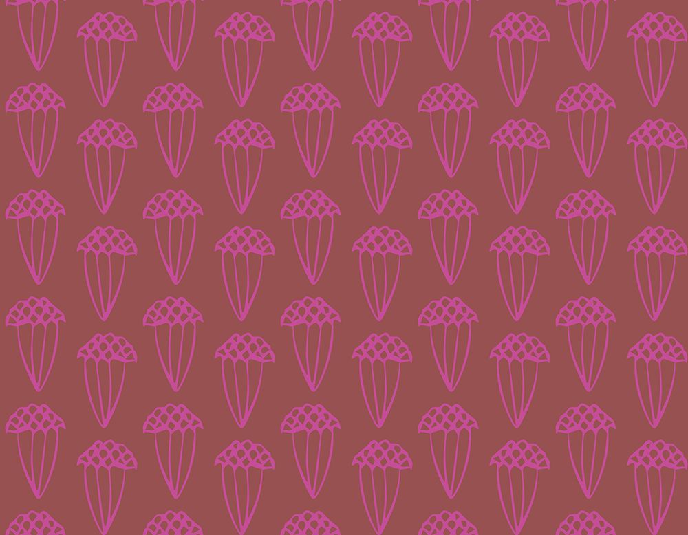 Seed Capsule Dark Pink art print by Yvonne Gustafsson for $57.95 CAD