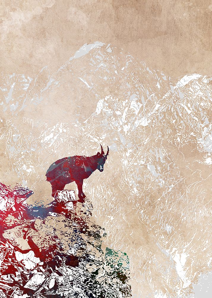 Capricorn animal 3 art print by Justyna Jaszke for $57.95 CAD