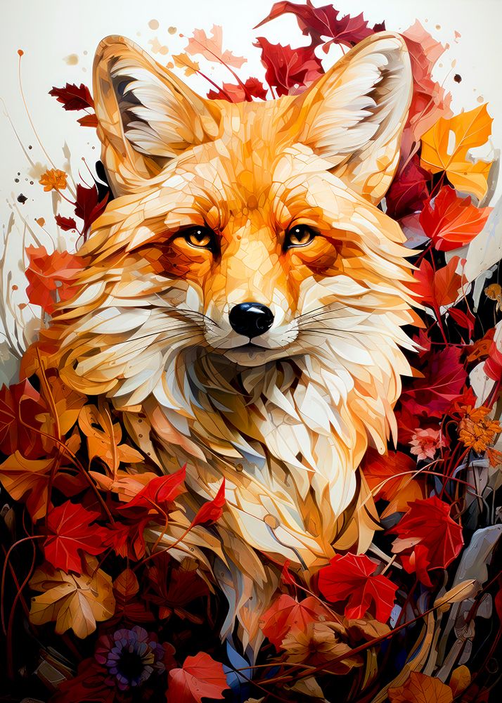 Fox life art print by Justyna Jaszke for $57.95 CAD