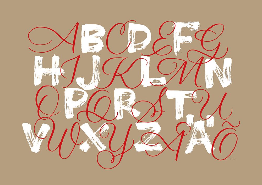 ABC beige art print by Sofie Bjorkgren-Nase for $57.95 CAD