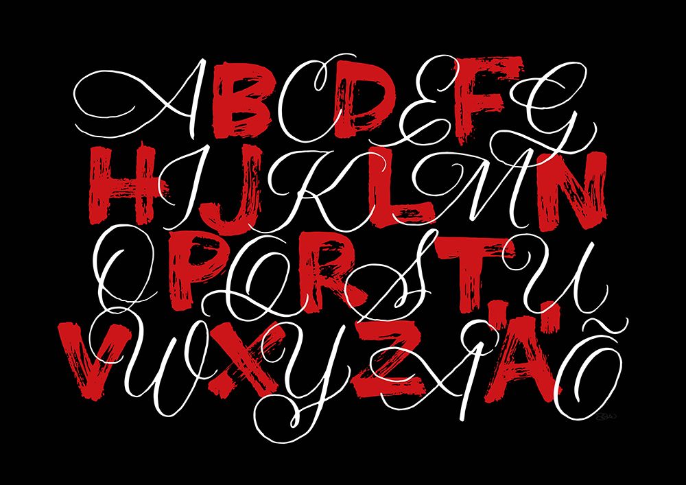ABC black art print by Sofie Bjorkgren-Nase for $57.95 CAD