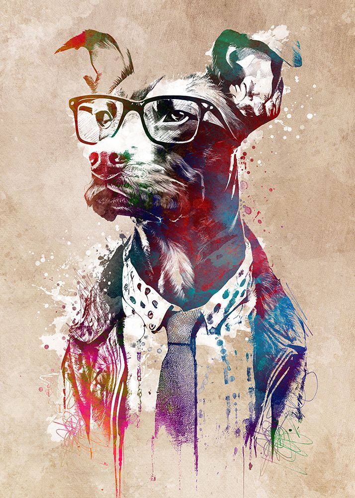 Dog graphic 2 art print by Justyna Jaszke for $57.95 CAD