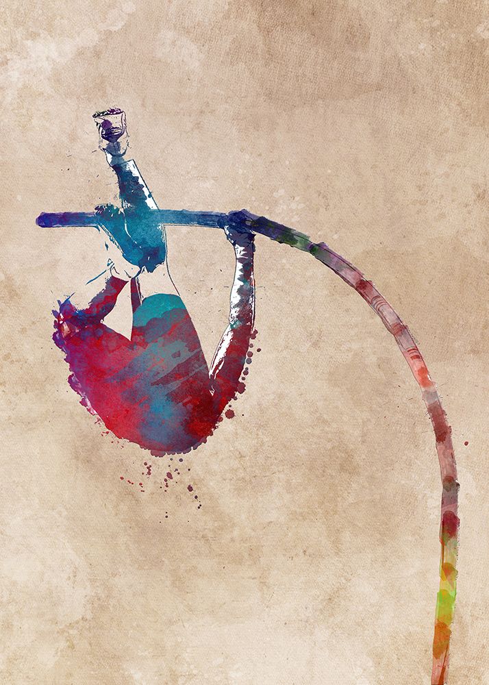 Sport Pole Vault 3 art print by Justyna Jaszke for $57.95 CAD
