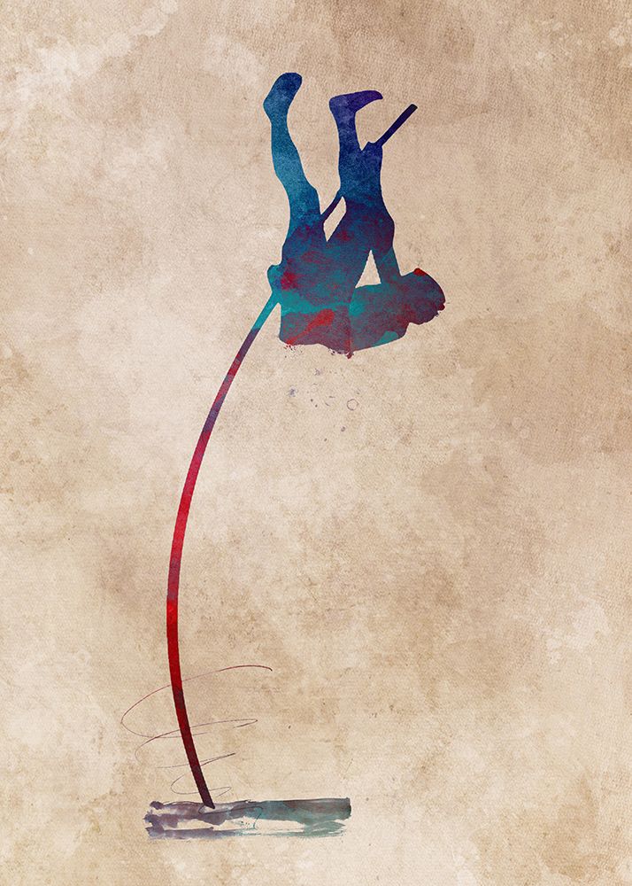 Sport Pole Vault 4 art print by Justyna Jaszke for $57.95 CAD