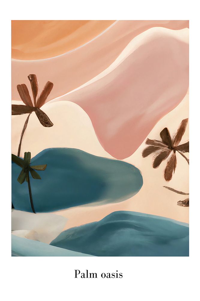 Palm Oasis art print by Merel Takken for $57.95 CAD