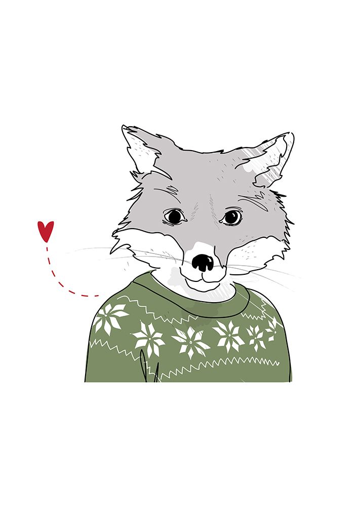Furry Fox art print by Christina Heitmann for $57.95 CAD