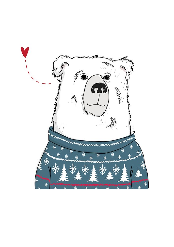Winter Bear art print by Christina Heitmann for $57.95 CAD