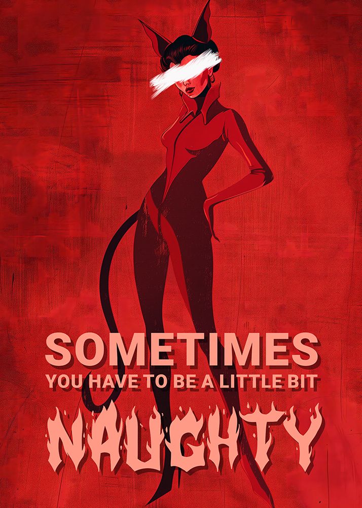 Sometimes you have to be a little bit naughty art print by Andreas Magnusson for $57.95 CAD