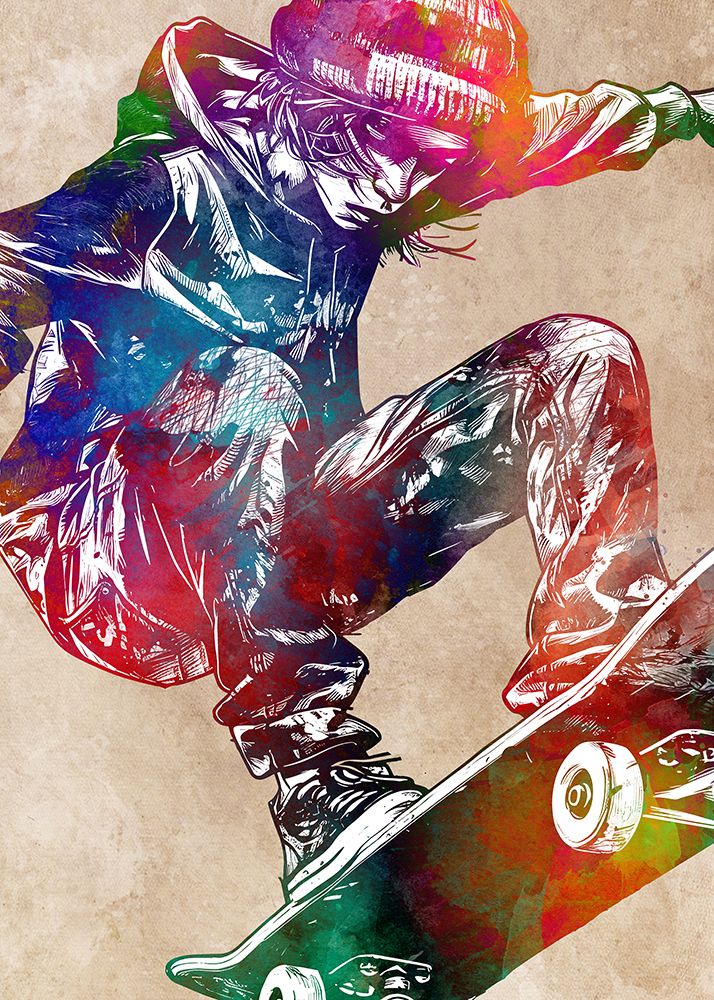 Sport Skateboard 2 art print by Justyna Jaszke for $57.95 CAD