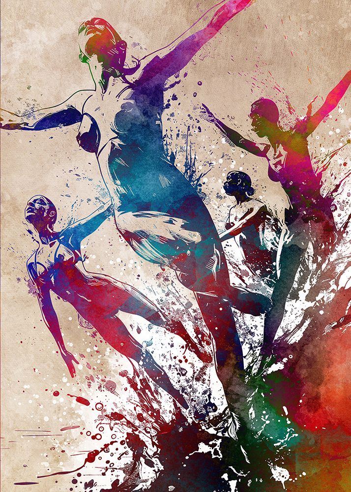 Sport Synchronize Swimming 1 art print by Justyna Jaszke for $57.95 CAD