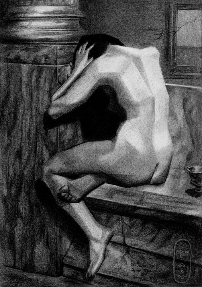 Tribute to Alma Tadema - 16-03-24 art print by Corne Akkers for $57.95 CAD