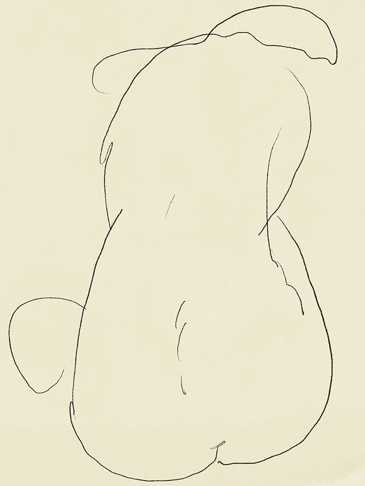 Minimal nude figurative sketch art print by Little Dean for $57.95 CAD