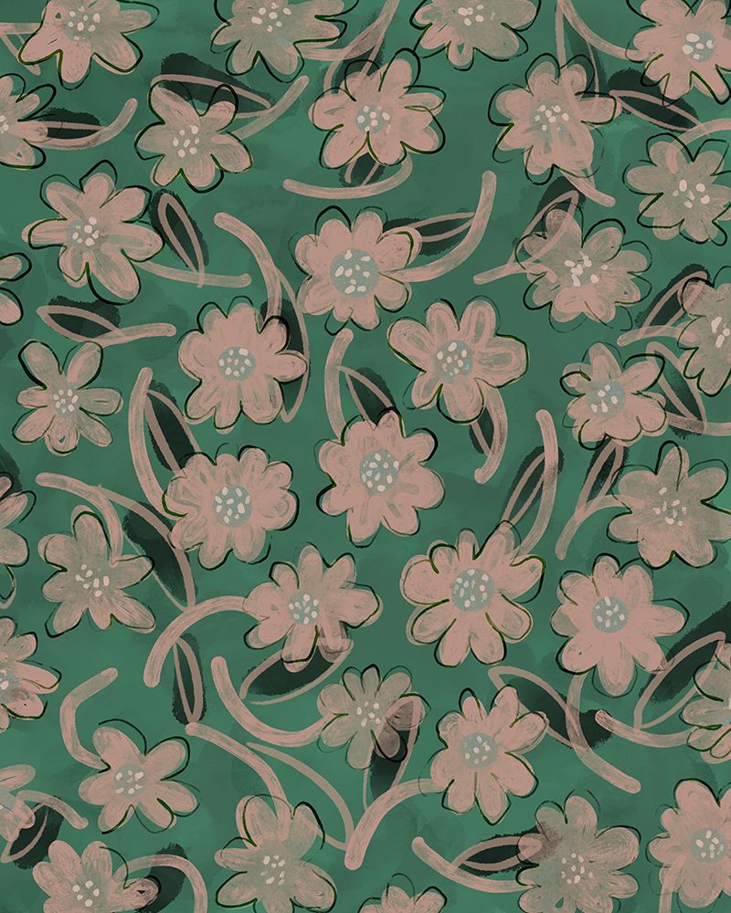 Cuteflowerpattern art print by Treechild for $57.95 CAD