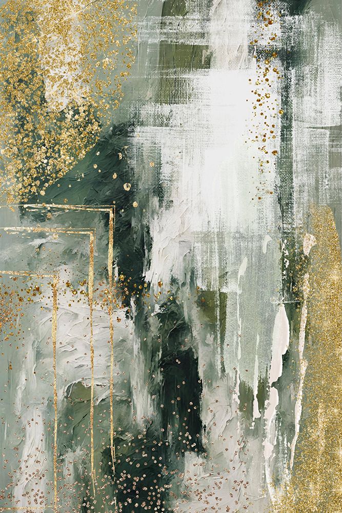 Green and Gold Moment 2 art print by Sally Ann Moss for $57.95 CAD