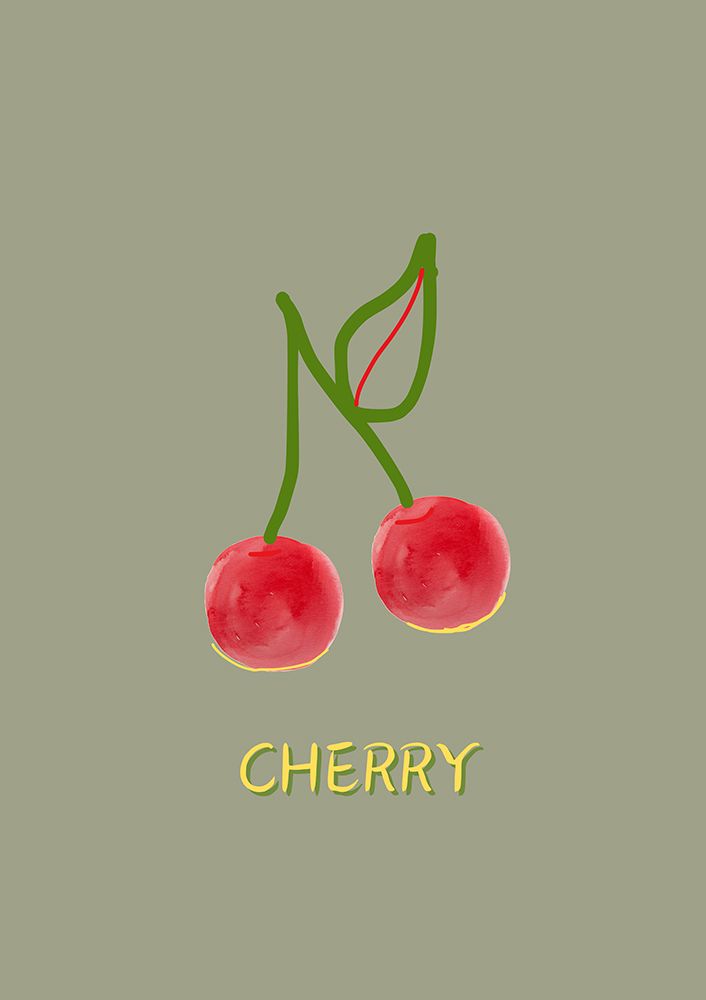 Cherry in Green art print by Art of Living for $57.95 CAD