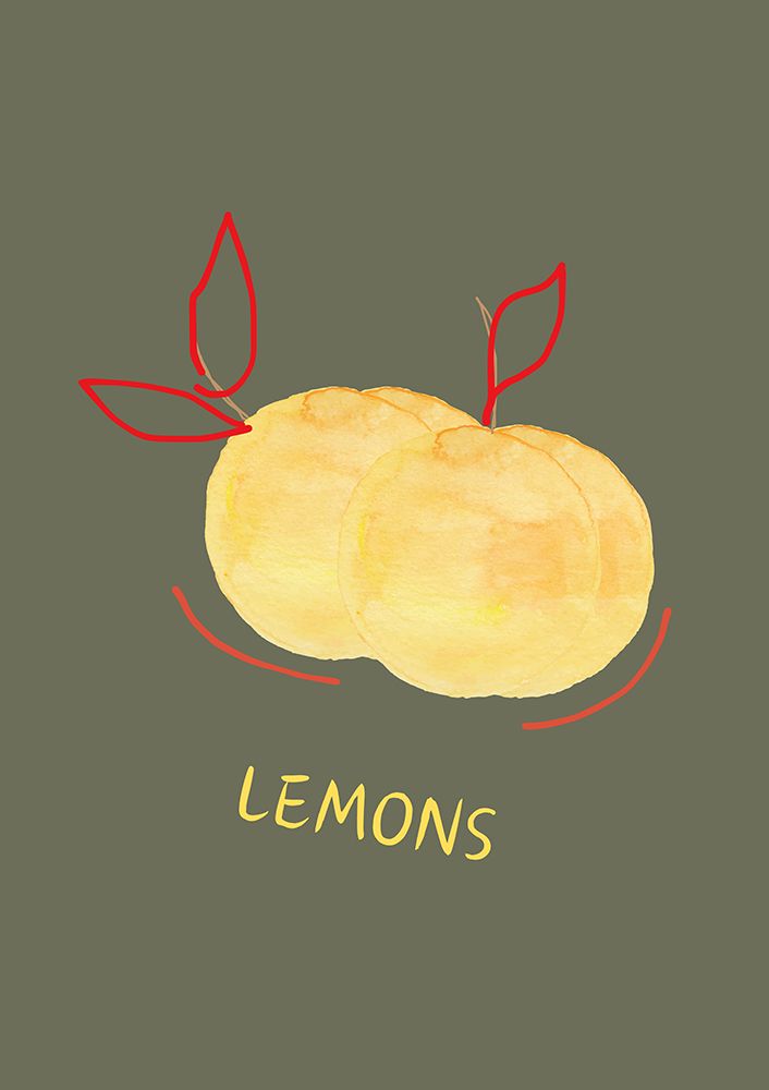 Lemons in Green art print by Art of Living for $57.95 CAD