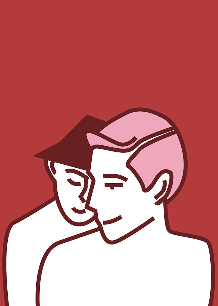 Gentle Love Red art print by Chantal Jemmott for $57.95 CAD
