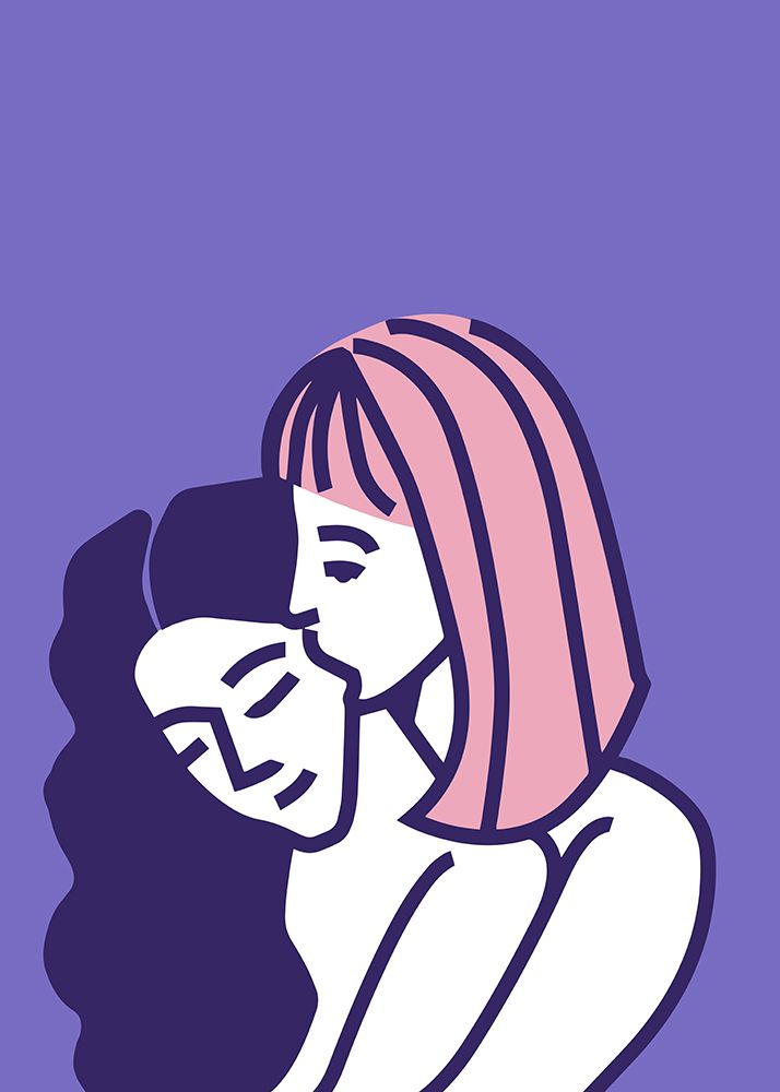 Gentle Love Purple art print by Chantal Jemmott for $57.95 CAD