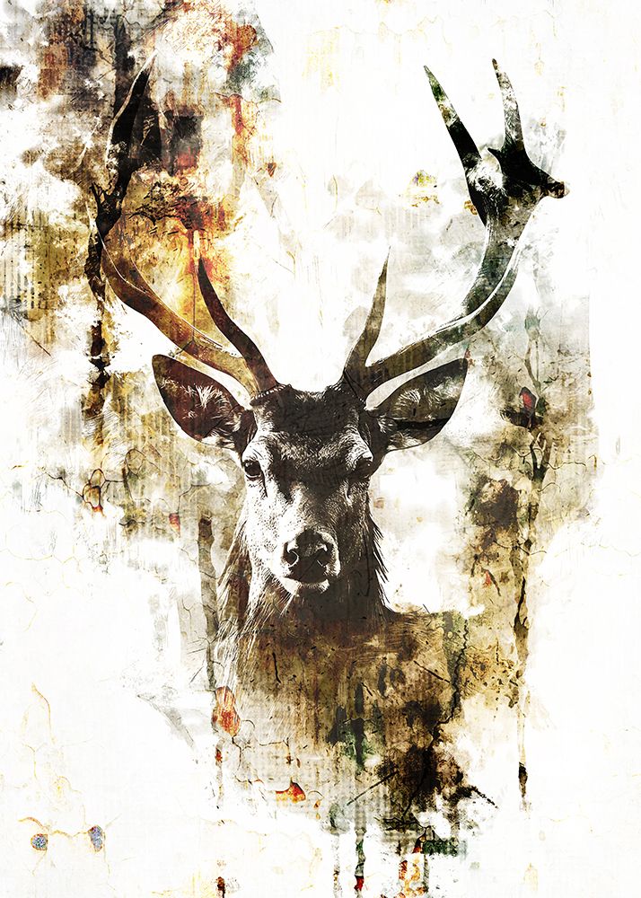 Deer Ink Illustration 01 art print by Rafal Kulik for $57.95 CAD