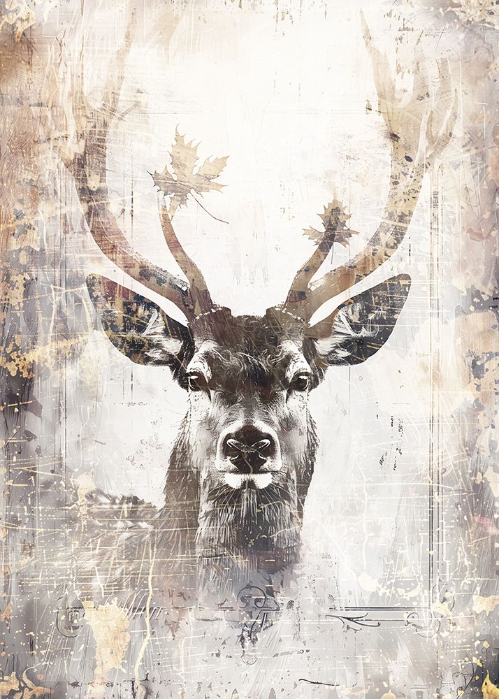 Deer Ink Illustration 04 art print by Rafal Kulik for $57.95 CAD