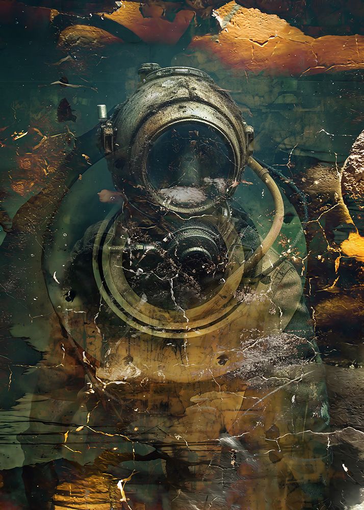 Vintage Diver 01 art print by Rafal Kulik for $57.95 CAD