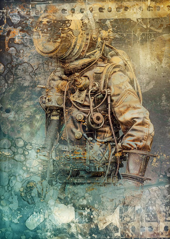 Vintage Diver 10 art print by Rafal Kulik for $57.95 CAD