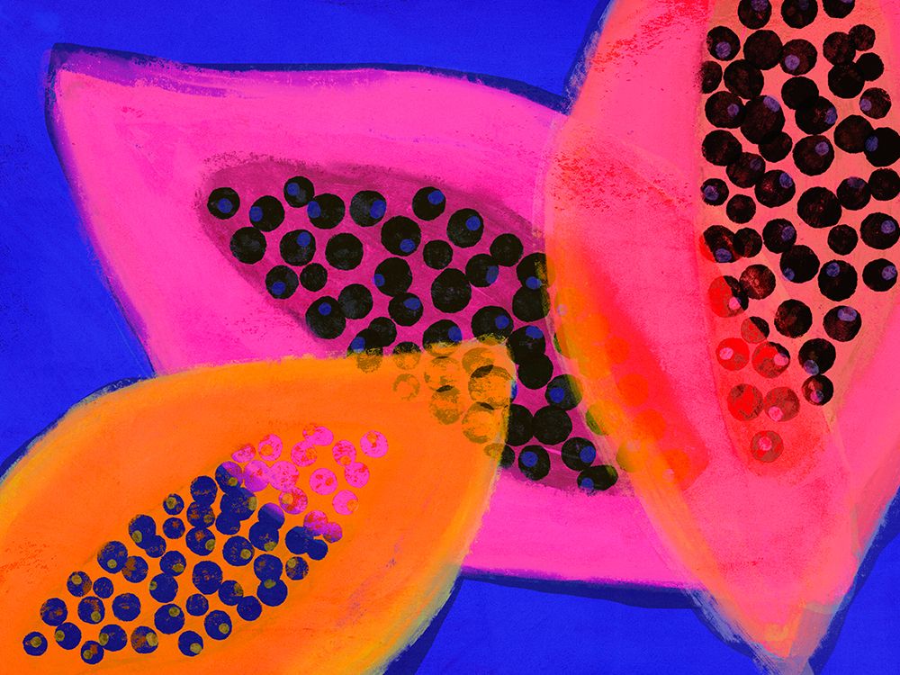 Yummy Papaya art print by Treechild for $57.95 CAD