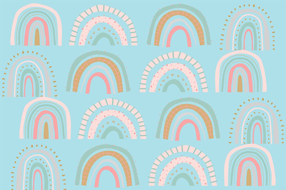Rainbows_Blue art print by Sue Skellern for $57.95 CAD