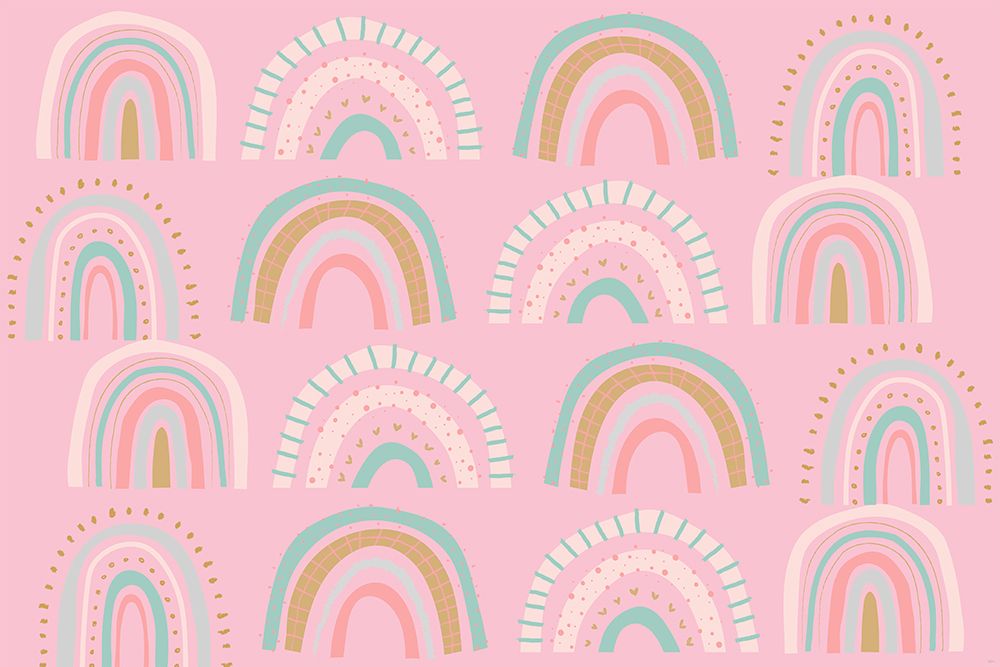 Rainbows_Pink art print by Sue Skellern for $57.95 CAD