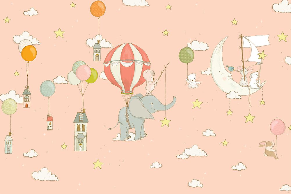 Elephant Dream_Peachy art print by Sue Skellern for $57.95 CAD