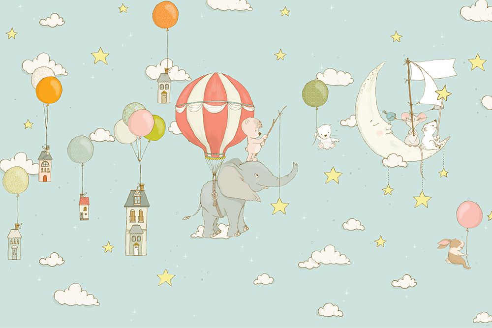 Elephant Dream_Dayblue art print by Sue Skellern for $57.95 CAD