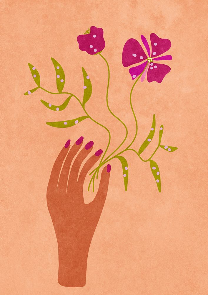 Flower in my hand art print by Raissa Oltmanns for $57.95 CAD