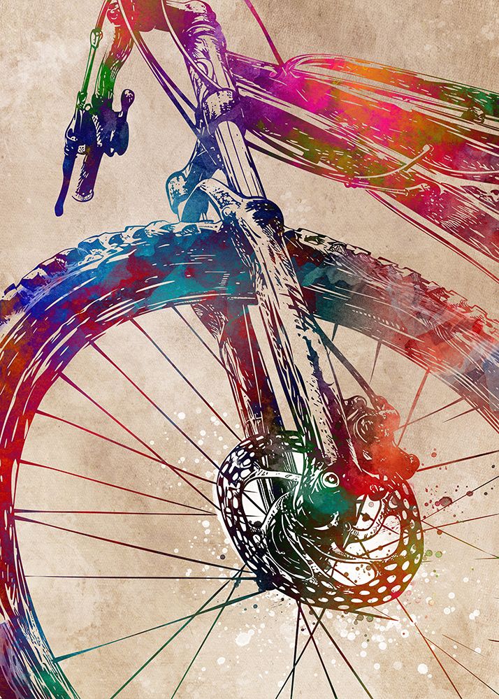Sport cycling art art print by Justyna Jaszke for $57.95 CAD