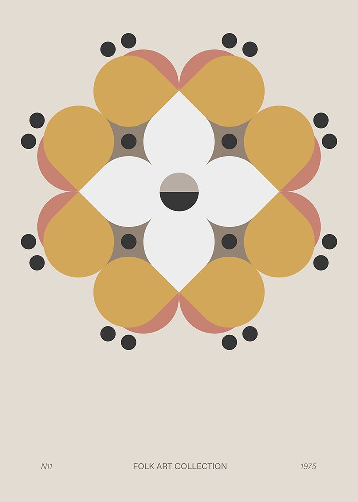 Modern folk art collection no 11 art print by Paperago for $57.95 CAD