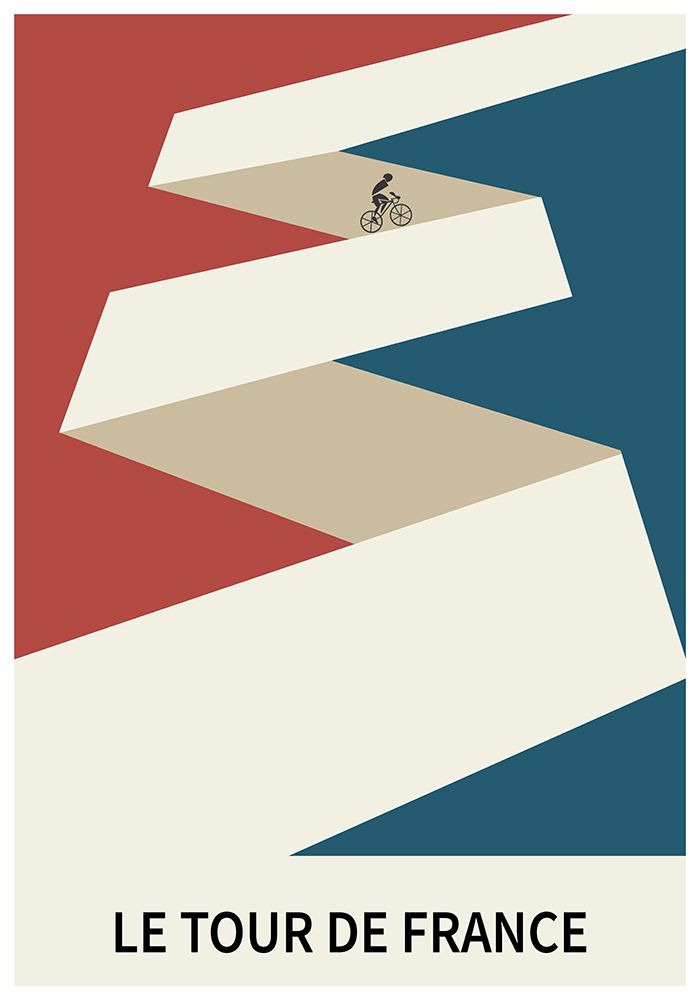 Cycle - Tour de France art print by Paperago for $57.95 CAD
