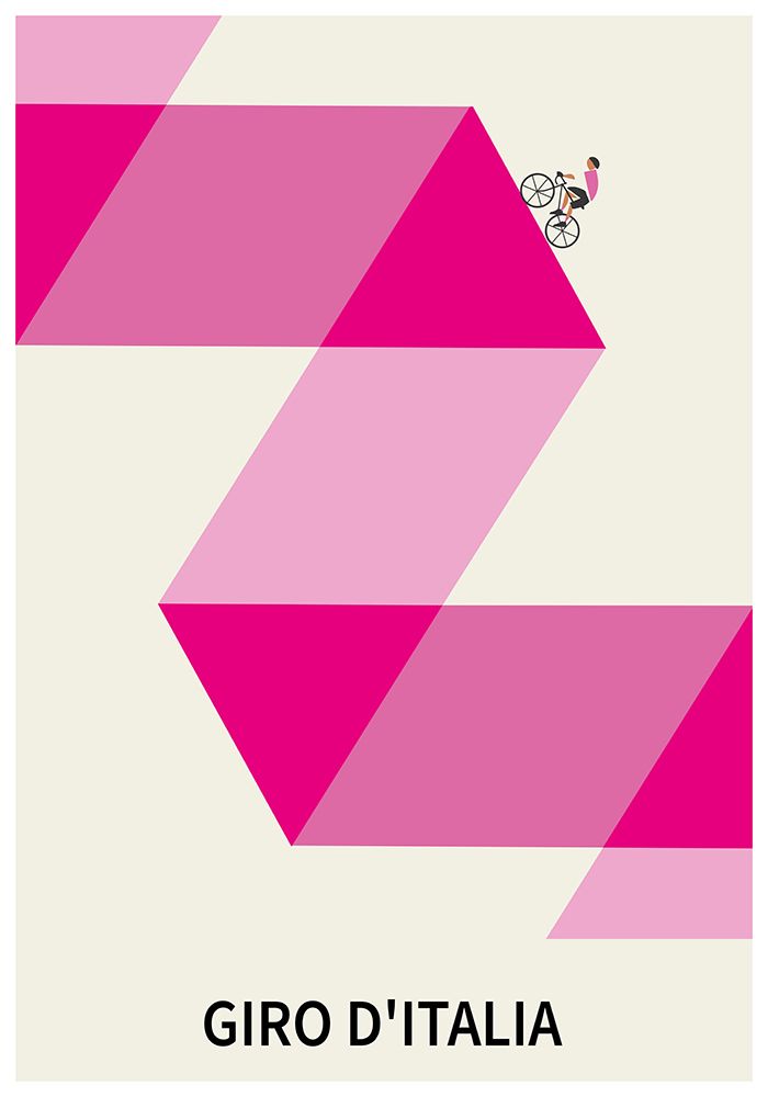 Cycle - Giro d Italia art print by Paperago for $57.95 CAD