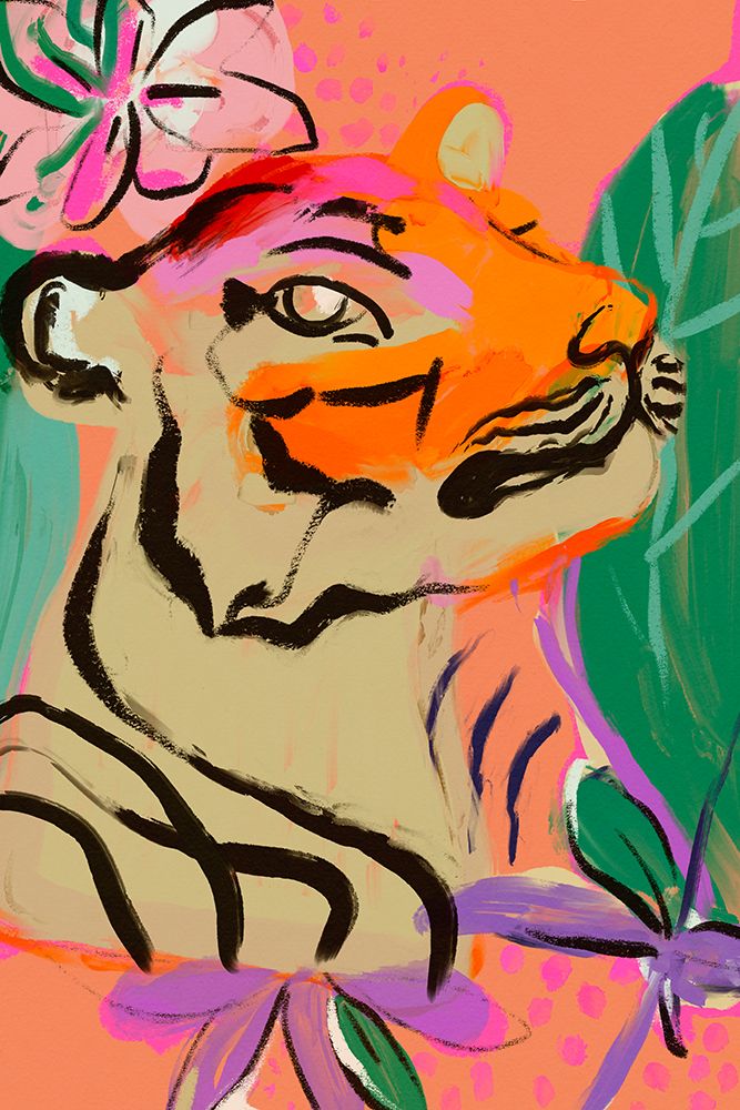 Tiger In Jungle art print by Treechild for $57.95 CAD