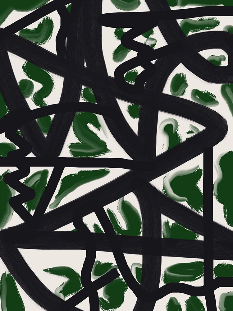 Abstract brush flow art print by Little Dean for $57.95 CAD