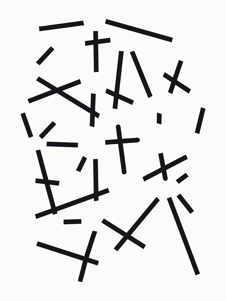 Line sticks art print by Little Dean for $57.95 CAD
