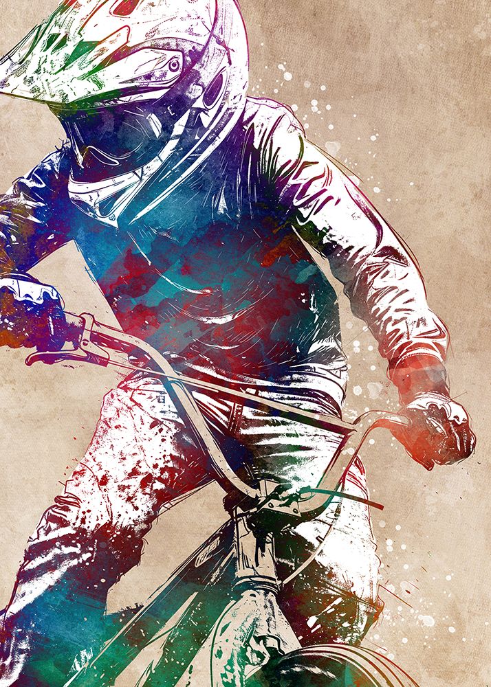 Sport cycling art art print by Justyna Jaszke for $57.95 CAD